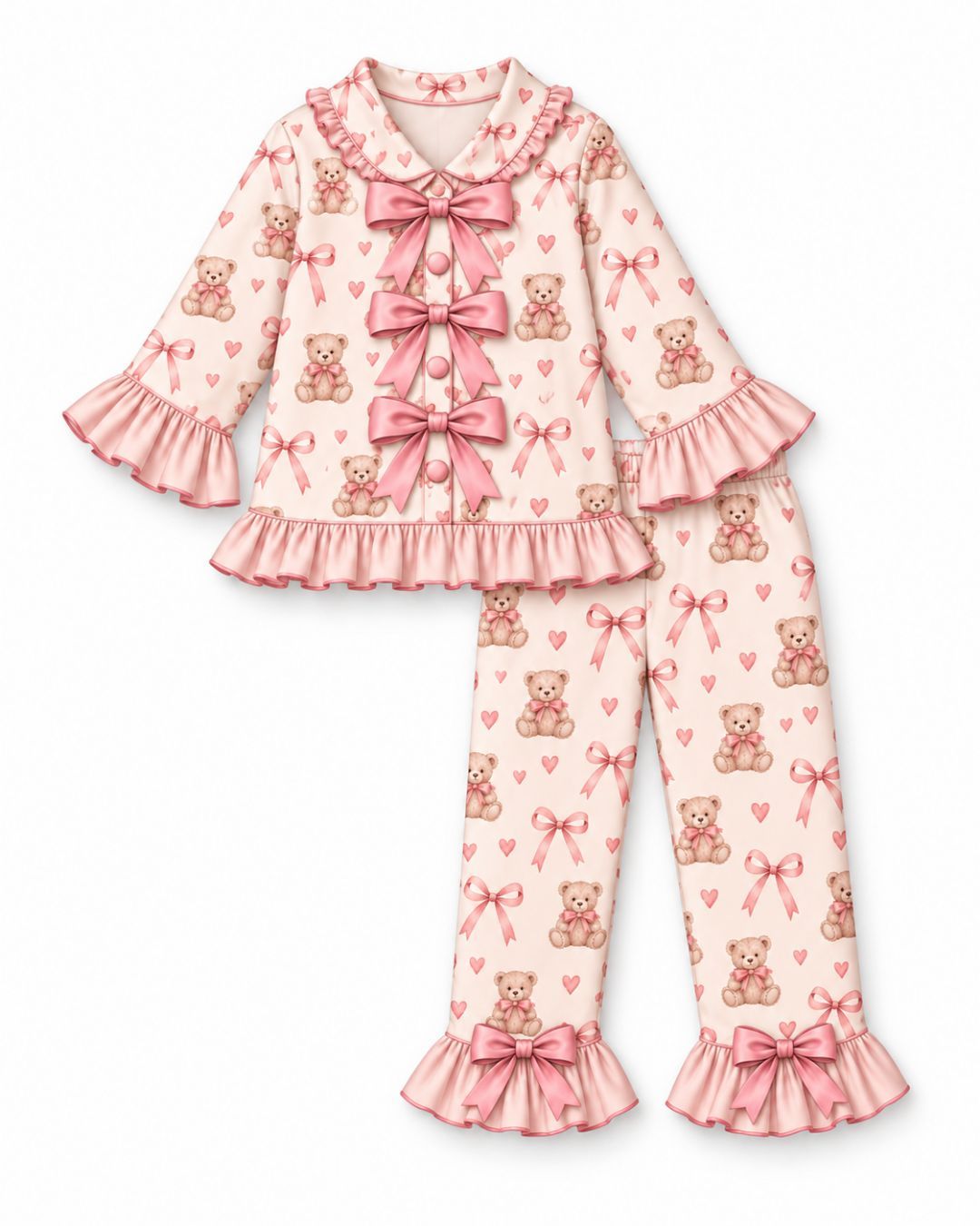 LPP VALENTINES COLLECTION - Girls bear pyjamas (DELIVERY JANUARY)