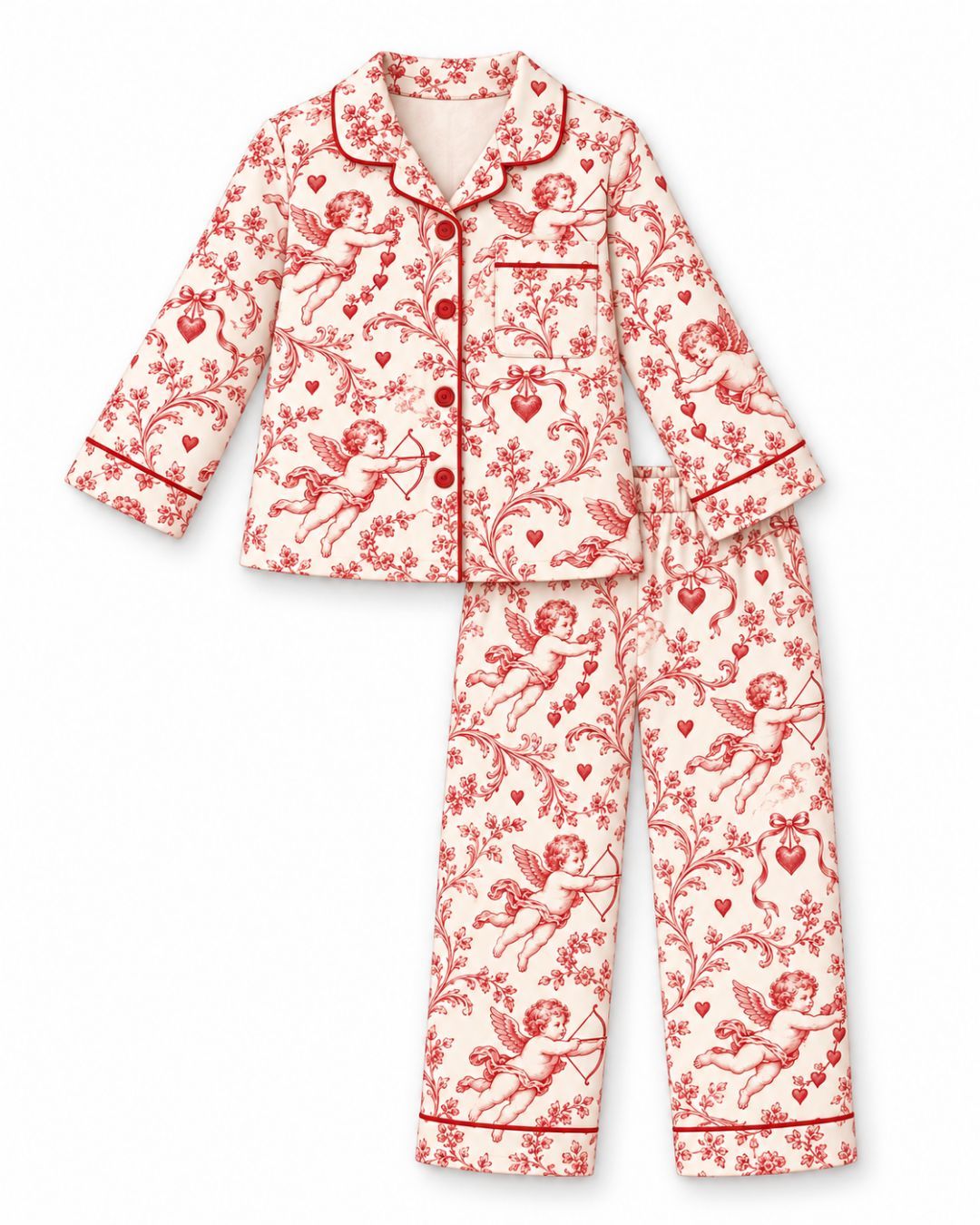 LPP VALENTINES COLLECTION - Boys cupid toile pyjamas (DELIVERY JANUARY)