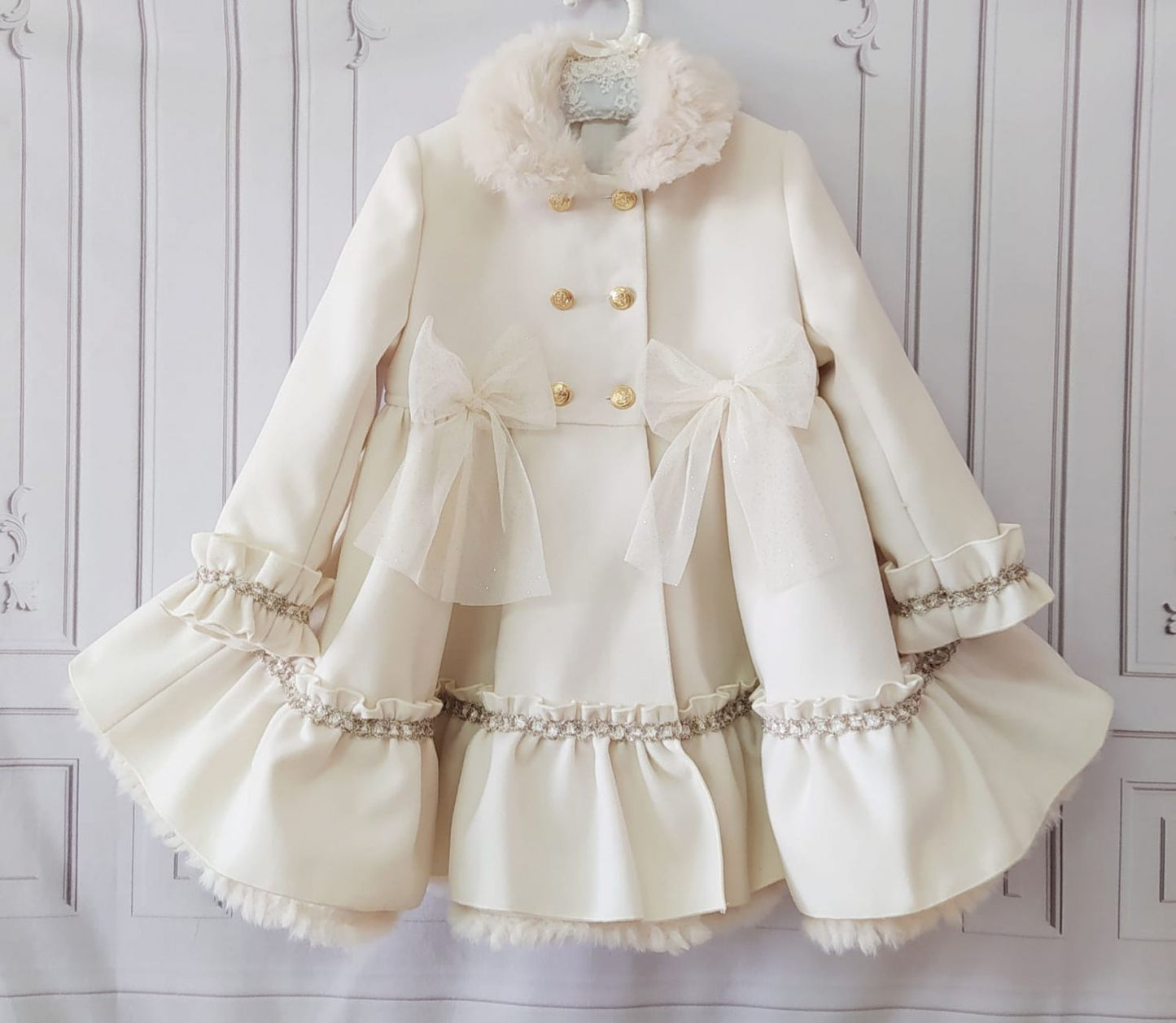 SONATA PREORDER (4-6wk turnaround) - Cream Charlotte coat IN21-10