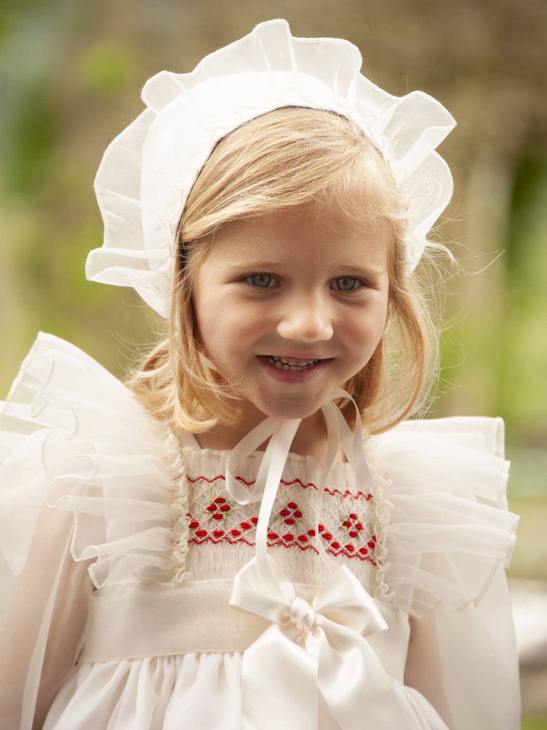 SONATA PREORDER (4-6wk turnaround) - Tulle hand smocked dress IN23-07