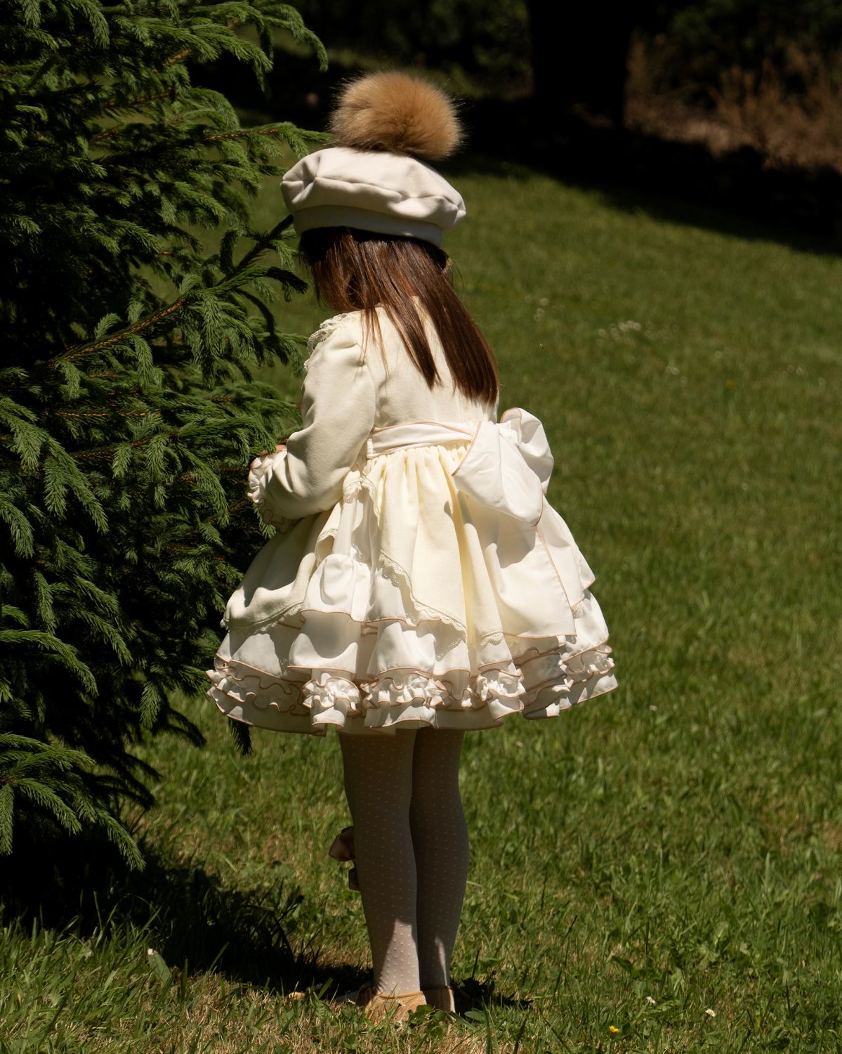 SONATA PREORDER (4-6wk turnaround) - Cream velvet dress IN22-25