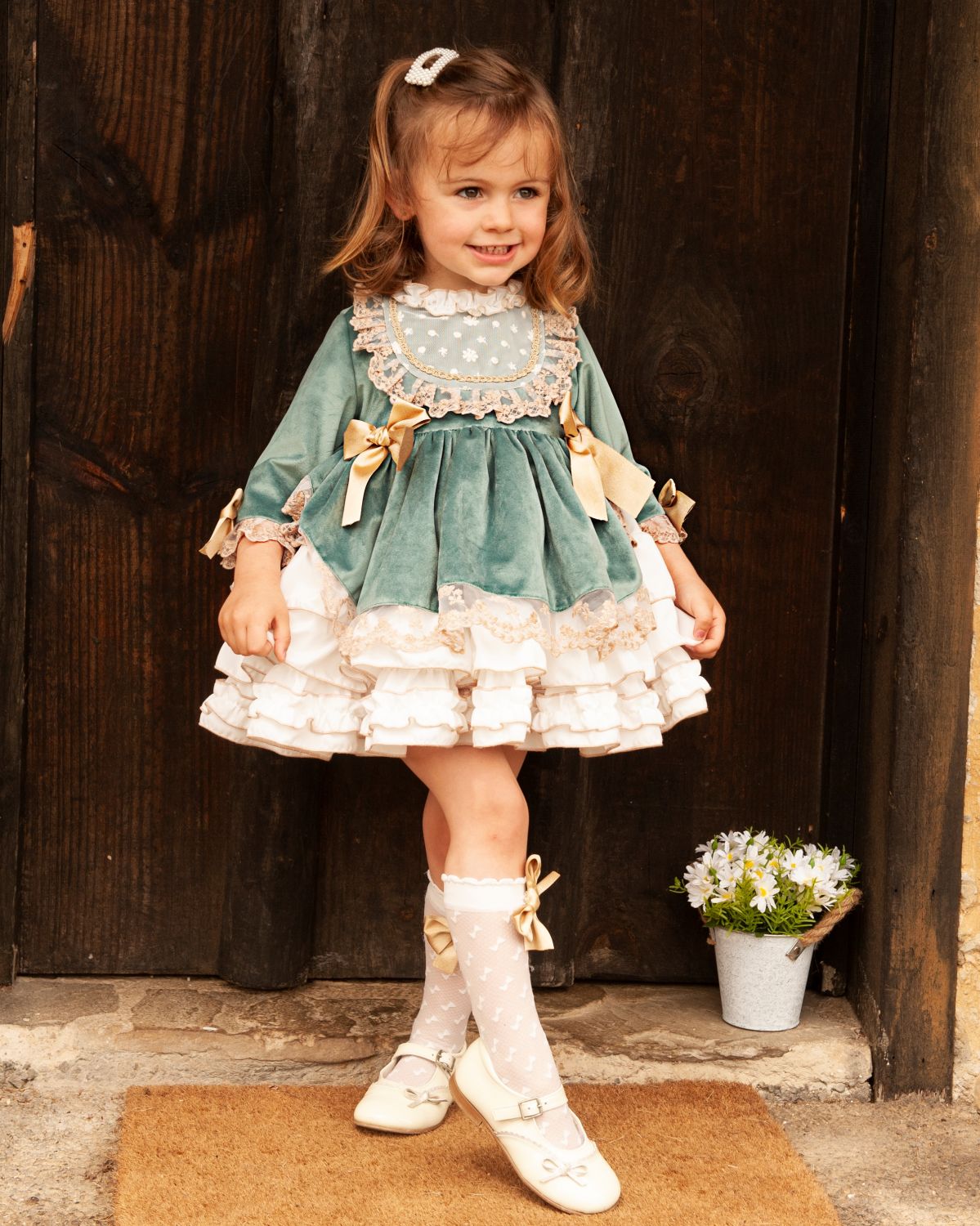 SONATA PREORDER (4-6wk turnaround) - Dusty green dress IN22-07