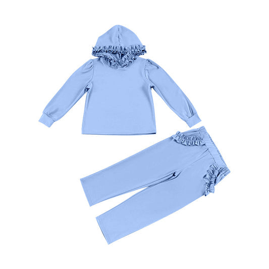 Frilly hooded tracksuit blue - ON ORDER FROM USA (10-14 days turnaround)