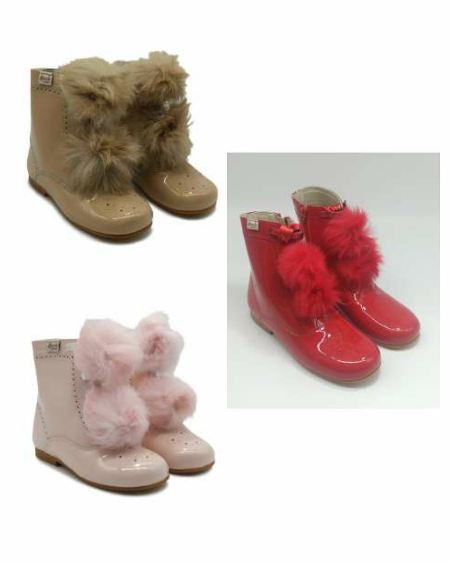 Bambi fluffy pom boots (PRE-ORDER - 14 DAY TURNAROUND)