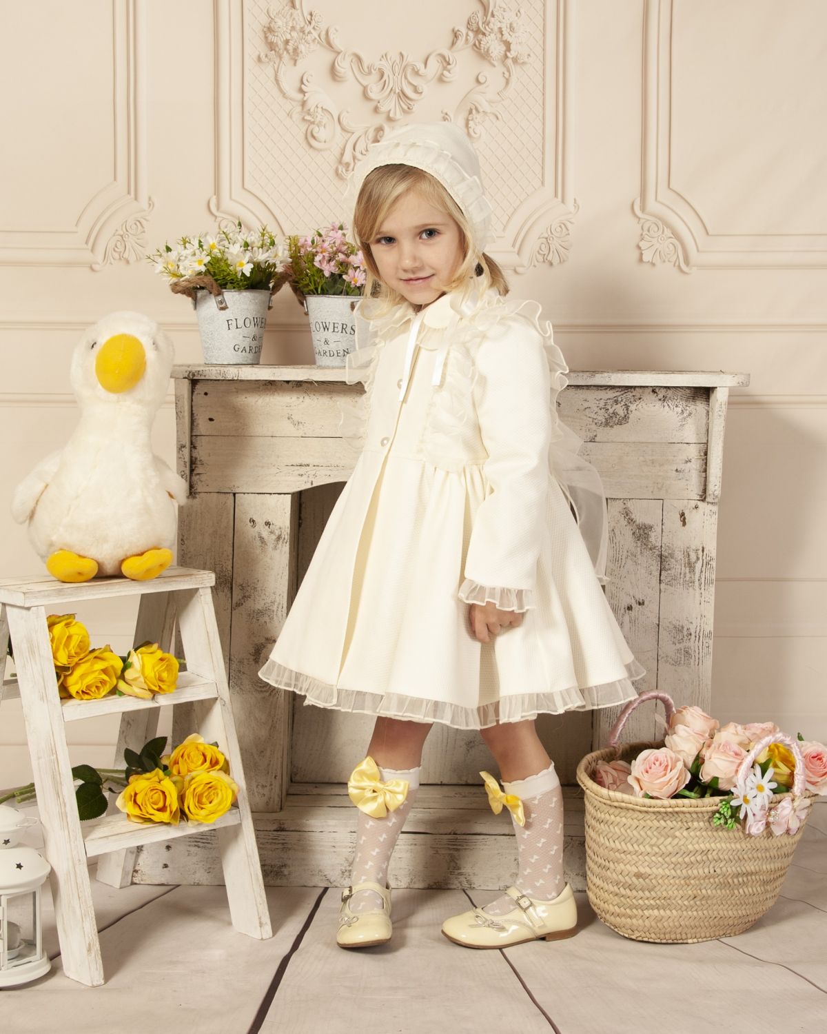 SONATA PREORDER (4-6wk turnaround) - Cream pique coat PC23-05