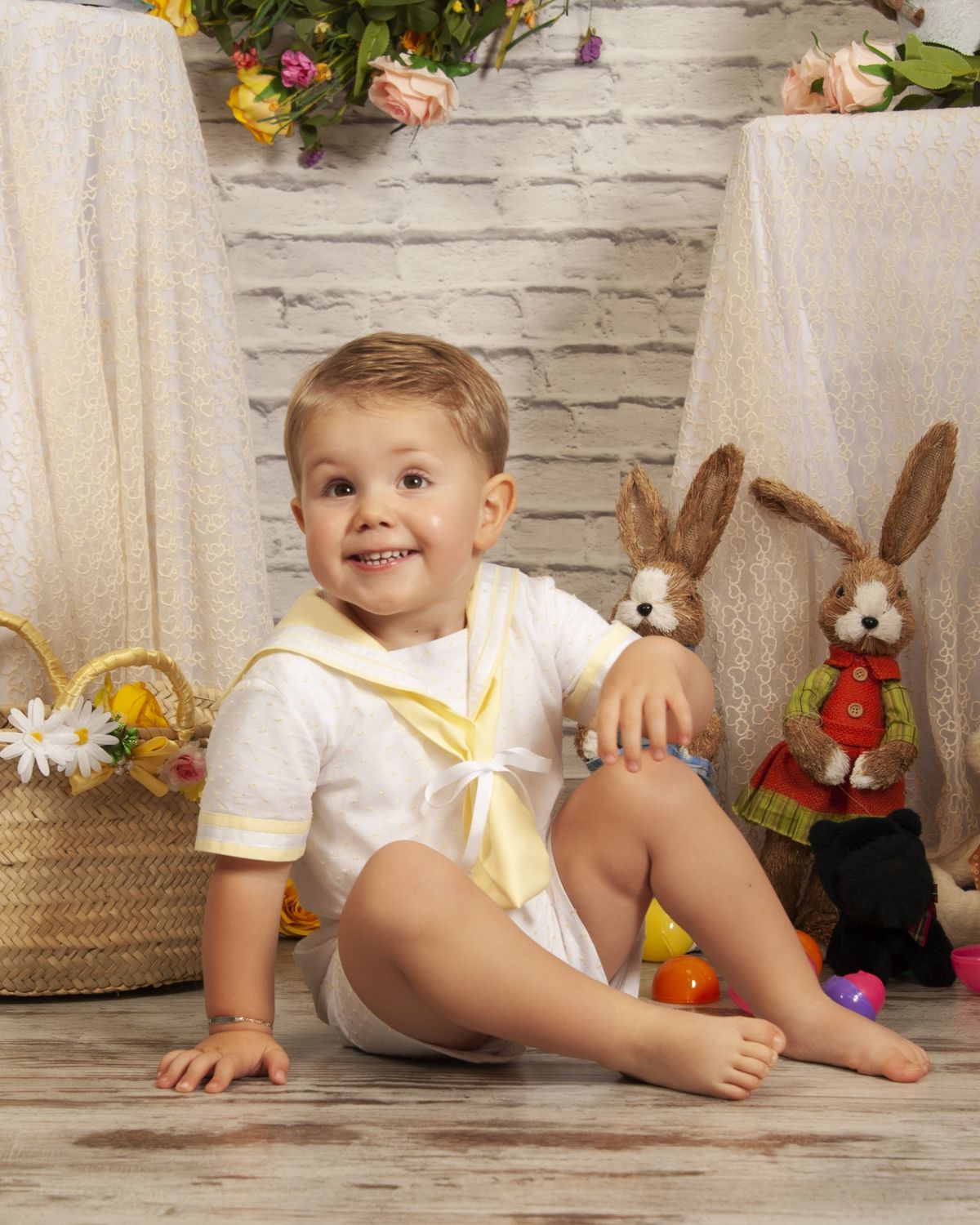 SONATA PREORDER (4-6wk turnaround) - Yellow sailor boys shorts set PC23-11