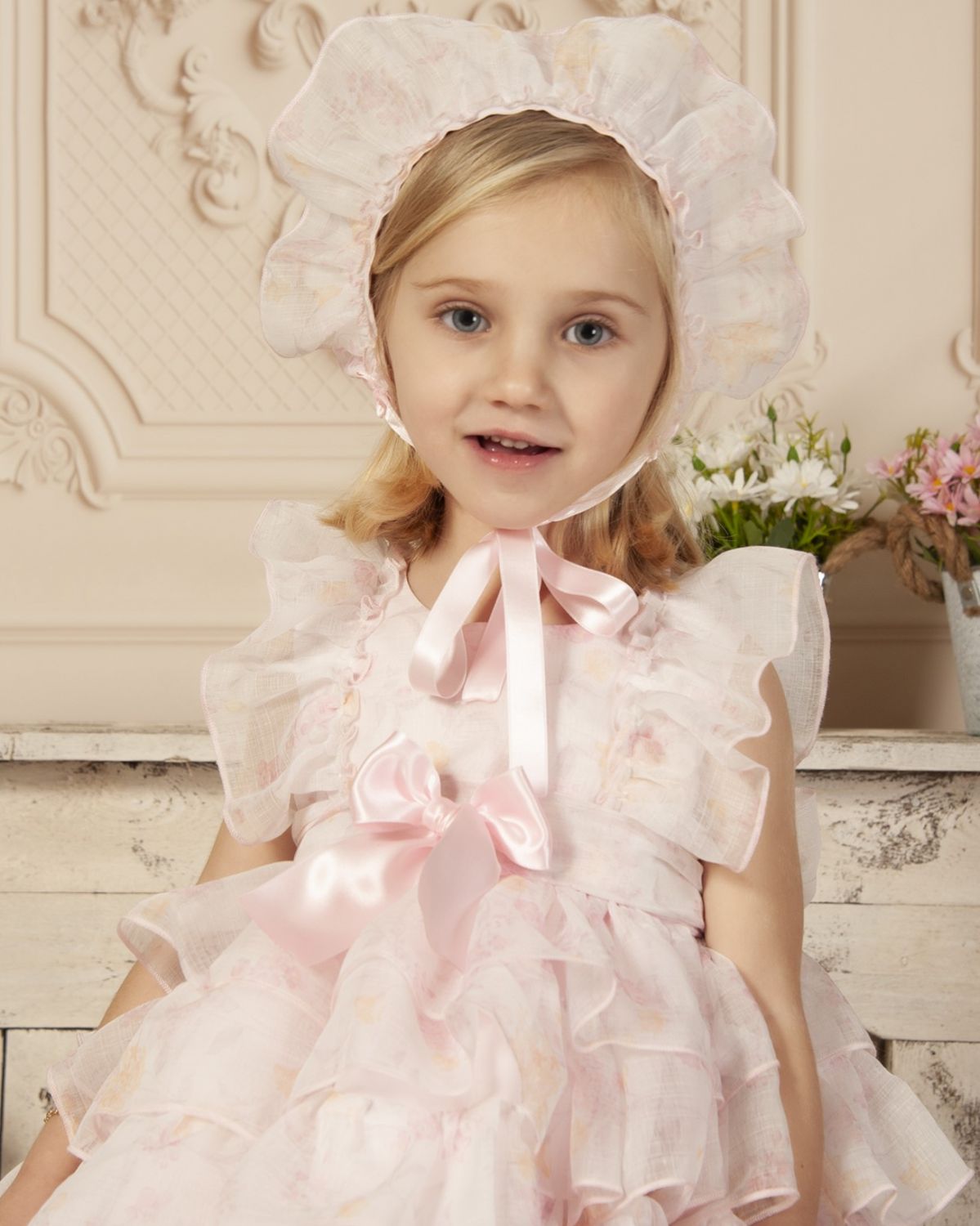 SONATA PREORDER (4-6wk turnaround) - Pink layered organza puffball VE23-11