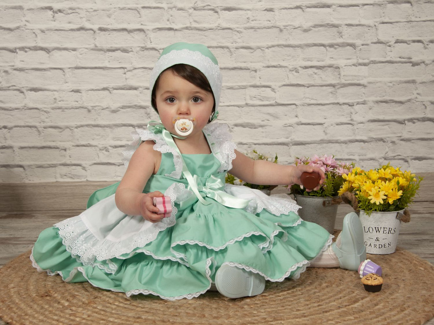 SONATA PREORDER (4-6wk turnaround) - Mint layered puffball dress VE22-20