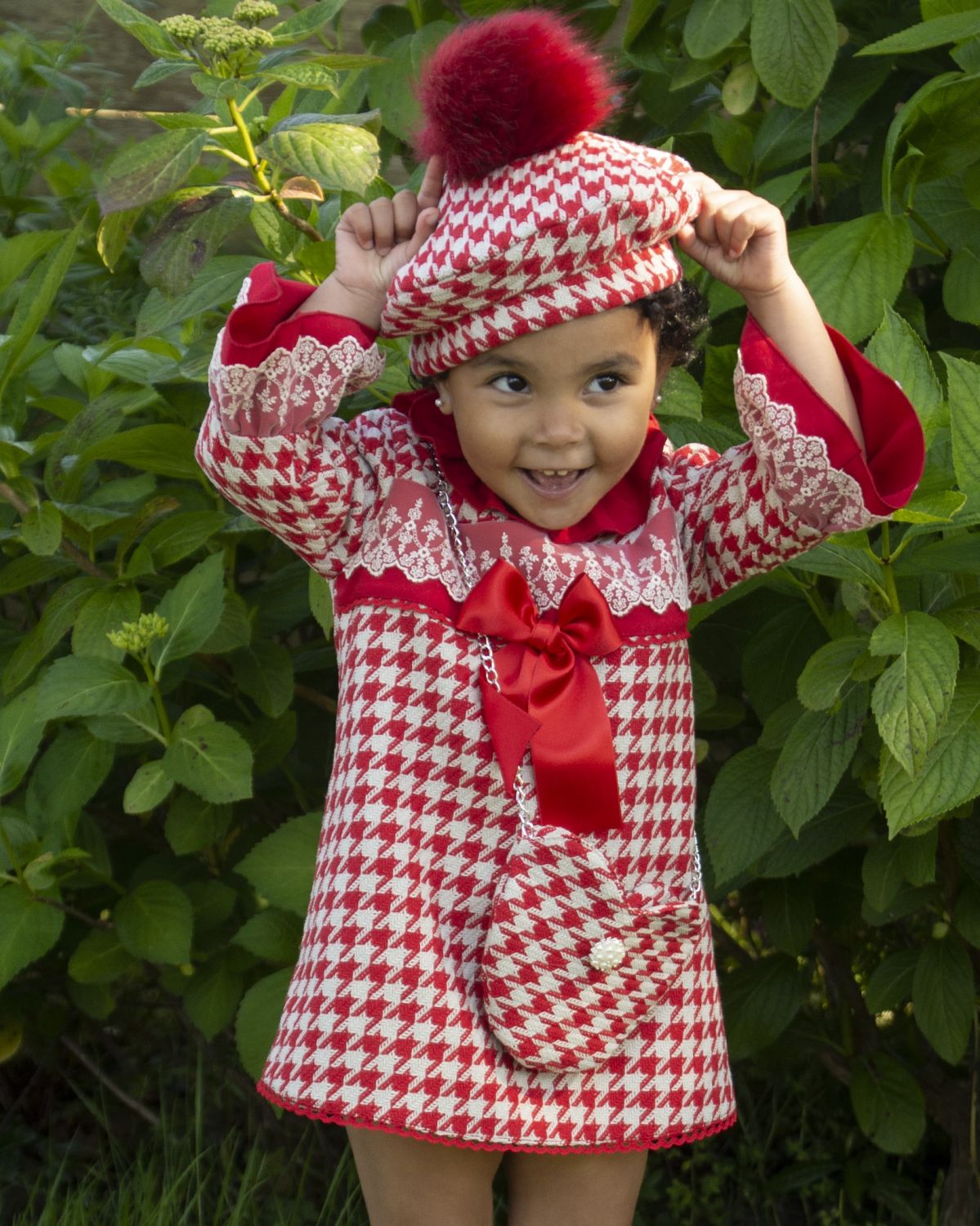 SONATA PREORDER (4-6wk turnaround) - Red check A-Line dress IN24-32