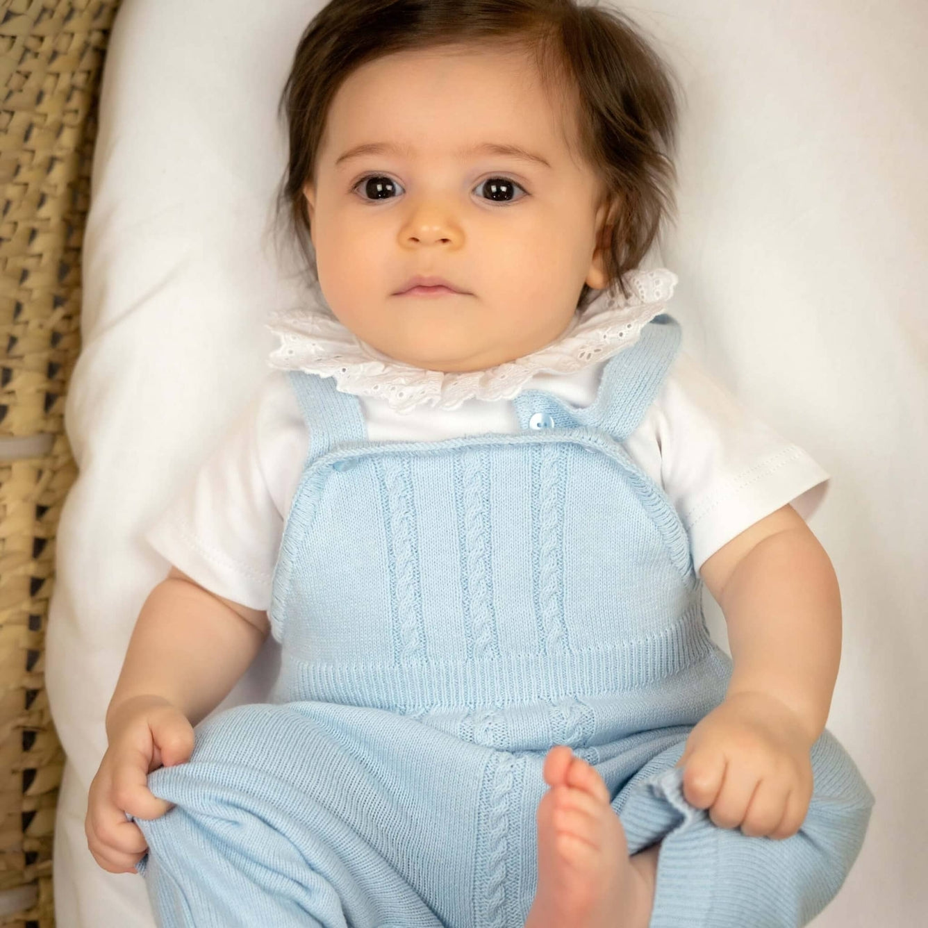 Knitted cable dungarees (HANDMADE IN PORTUGAL 10-14 DAY TURNAROUND)