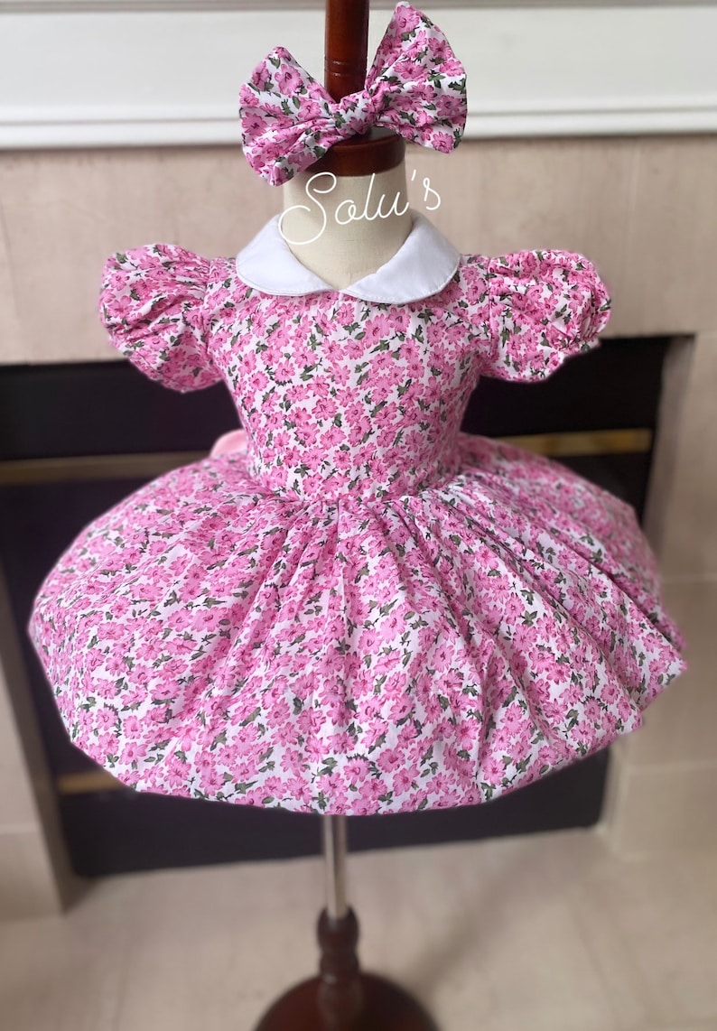 Smocked classic dress - HANDMADE IN USA 6-8WK TURNAROUND