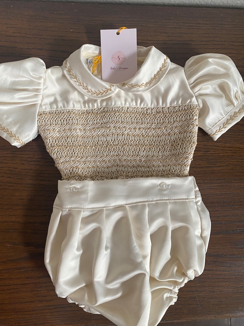 Smocked classic set - HANDMADE IN USA 6-8WK TURNAROUND
