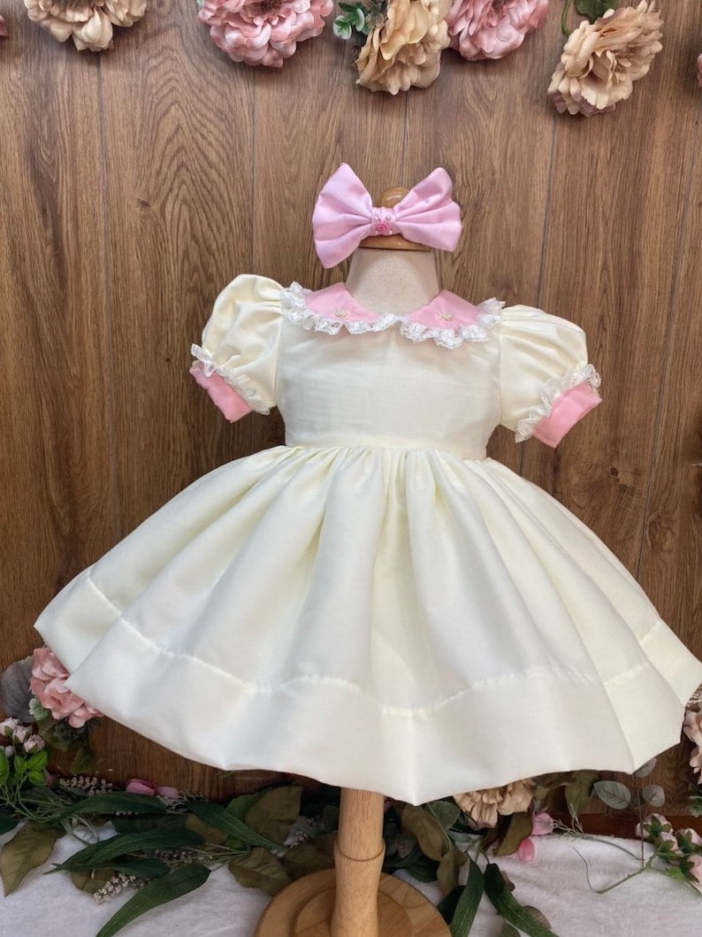 Smocked classic princess dress - HANDMADE IN USA 6-8WK TURNAROUND