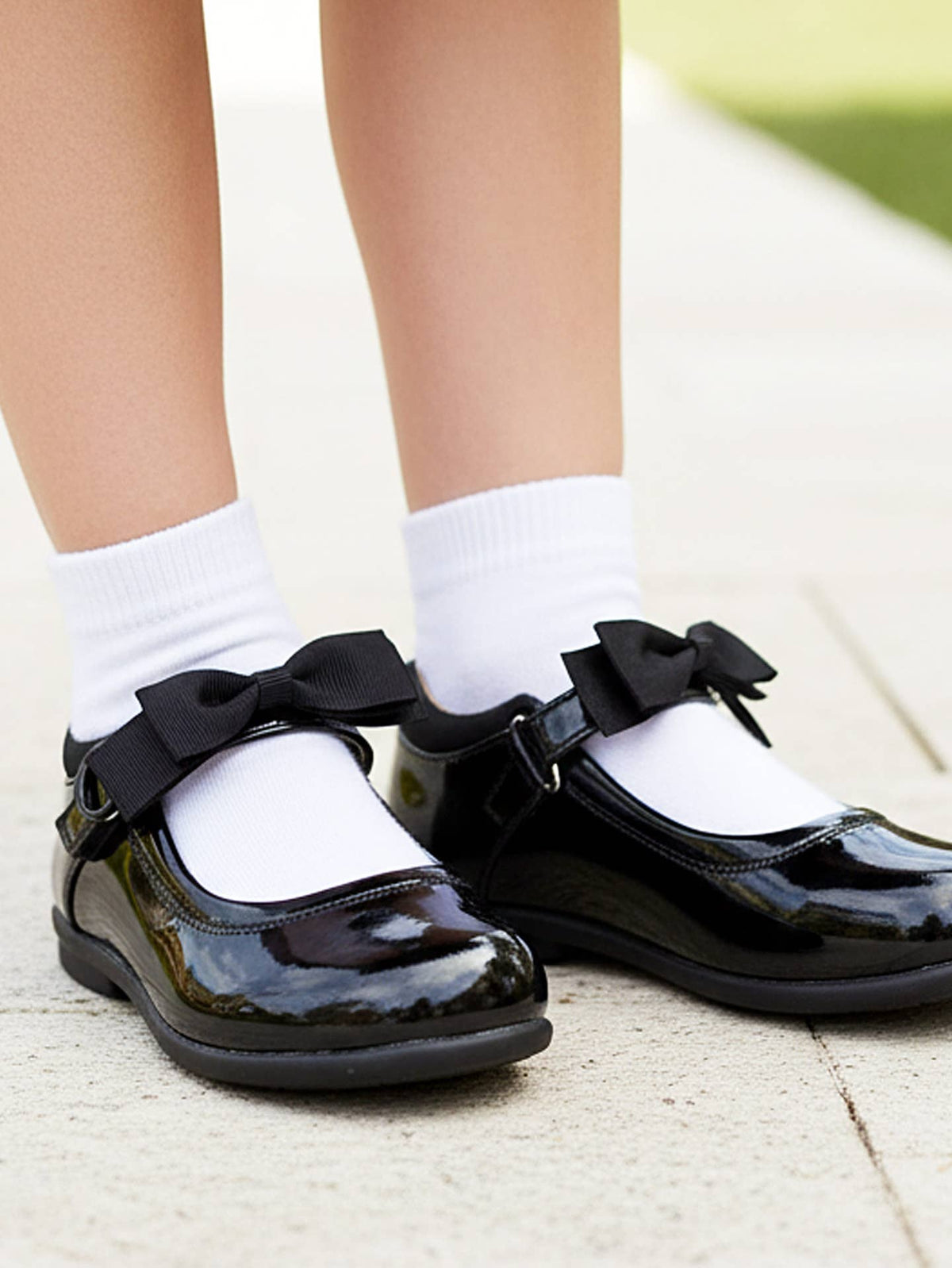 LPP SCHOOL UNIFORM - Mckenna bow strap school shoes (DELIVERY FEBRUARY)