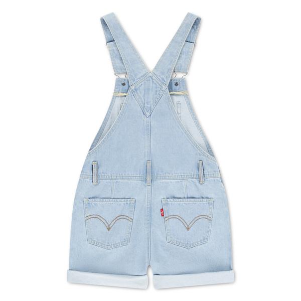 Levi's light wash denim shortalls