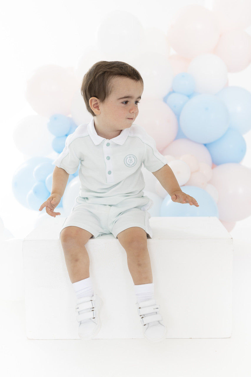 Blues baby mint shorts set
