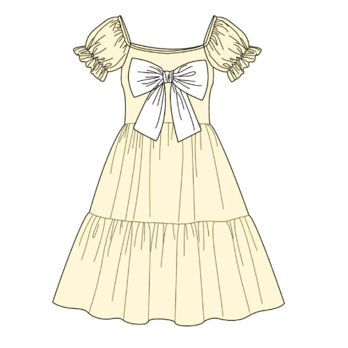 LPP EXCLUSIVES luxe lemon collection womens bow dress - End March Delivery.