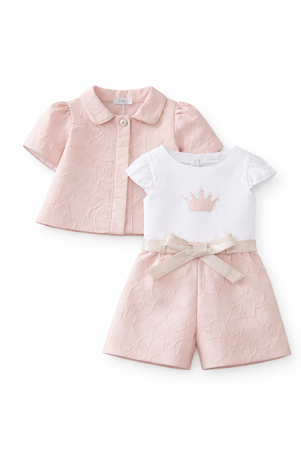 Chic 3pc luxury pink sparkly set