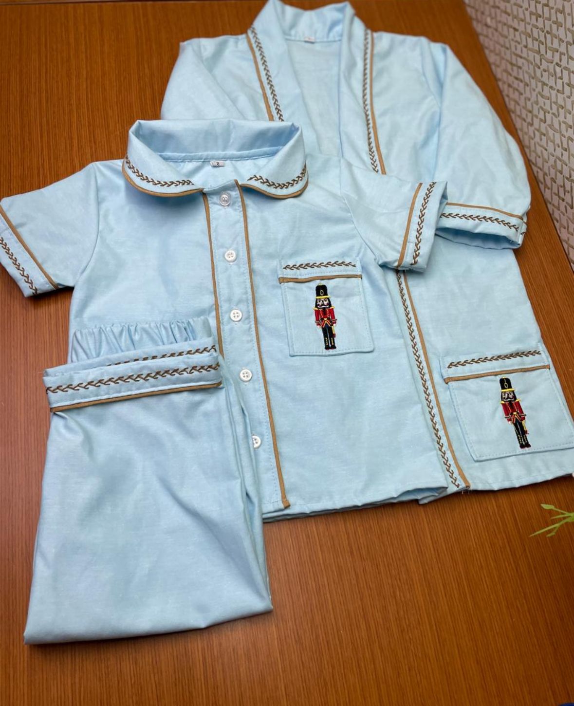 Smocked pyjama set - HANDMADE IN USA 6-8WK TURNAROUND