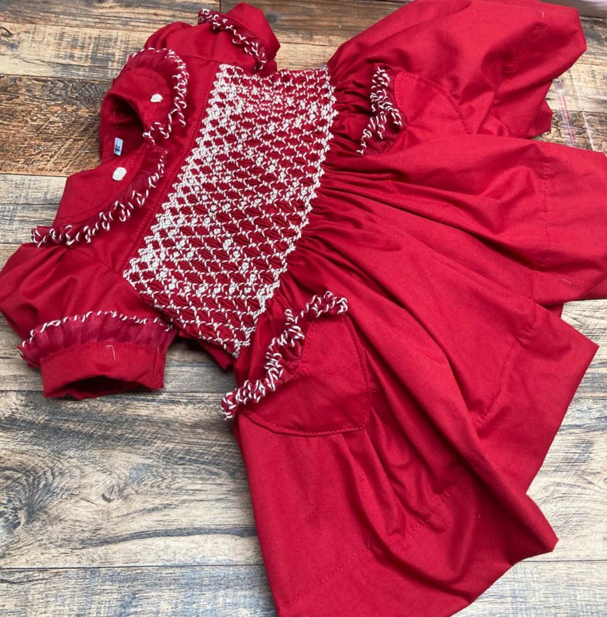 Smocked classic dress - HANDMADE IN USA 6-8WK TURNAROUND