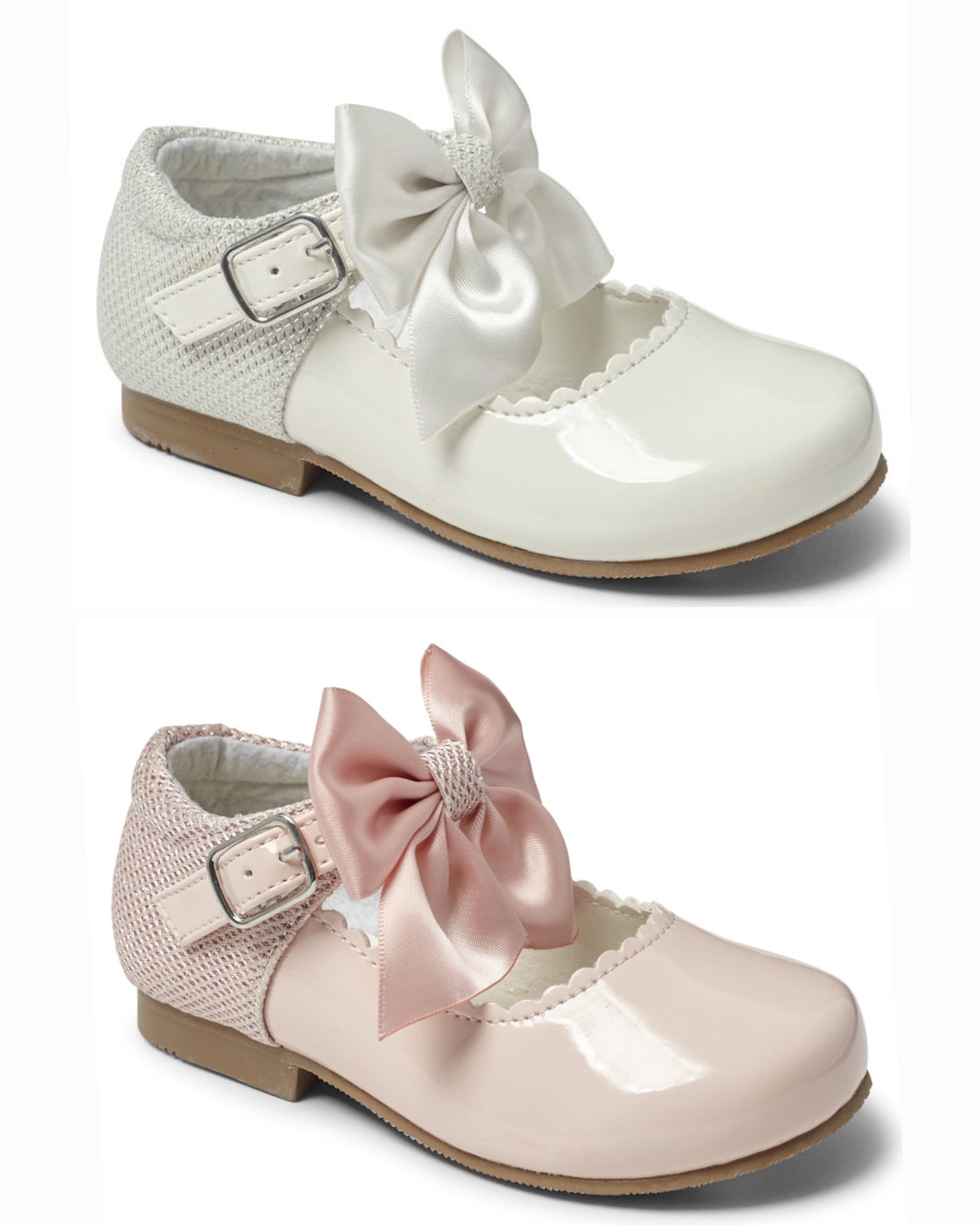 Sevva glitter bow shoes