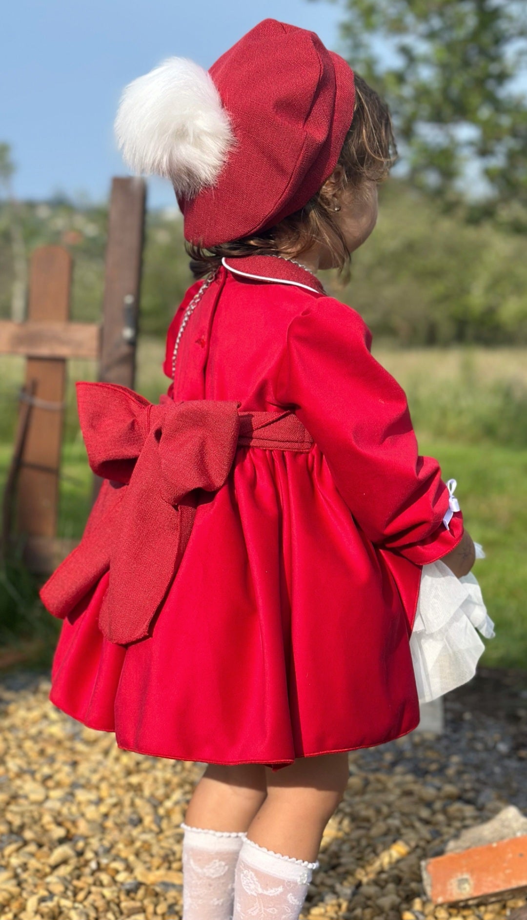 SONATA PREORDER (4-6wk turnaround) - Velvet puffball dress IN25-05