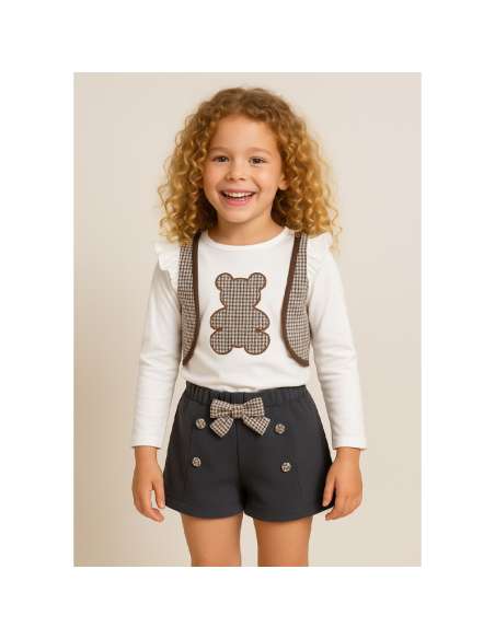 Babybol Barcelona teddy waist coat set - ON ORDER (2-3 weeks turnaround)