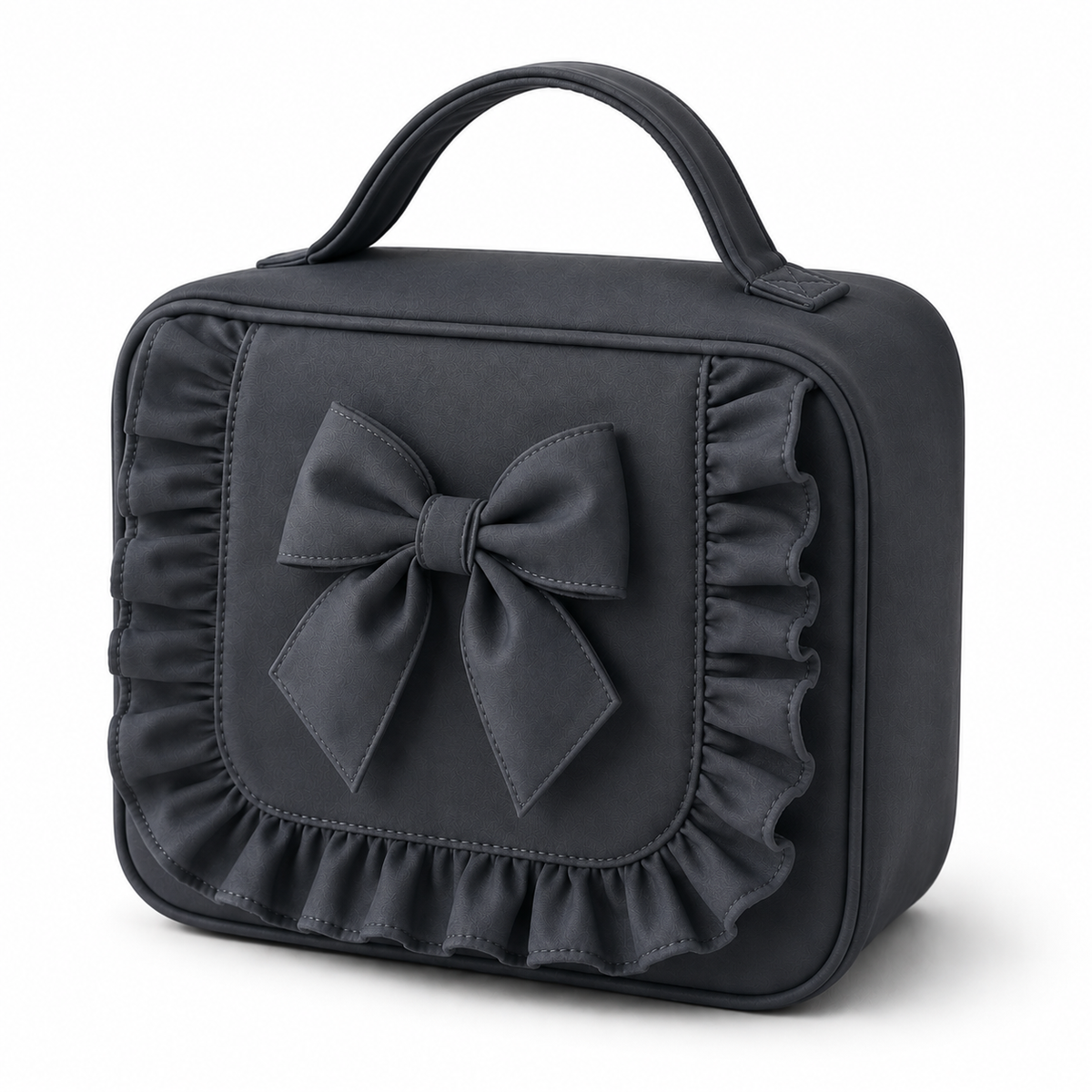 LPP EXCLUSIVE SPANISH SCHOOL UNIFORM COLLECTION - Grey frilly bow lunch bag READY TO SHIP