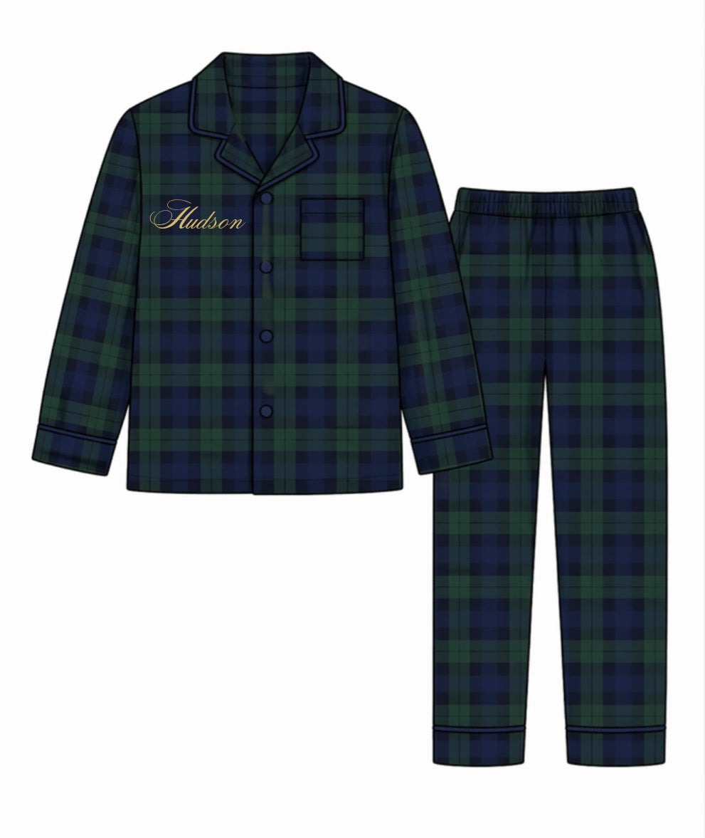 LPP EXCLUSIVE boys tartan Christmas pyjamas - End November delivery