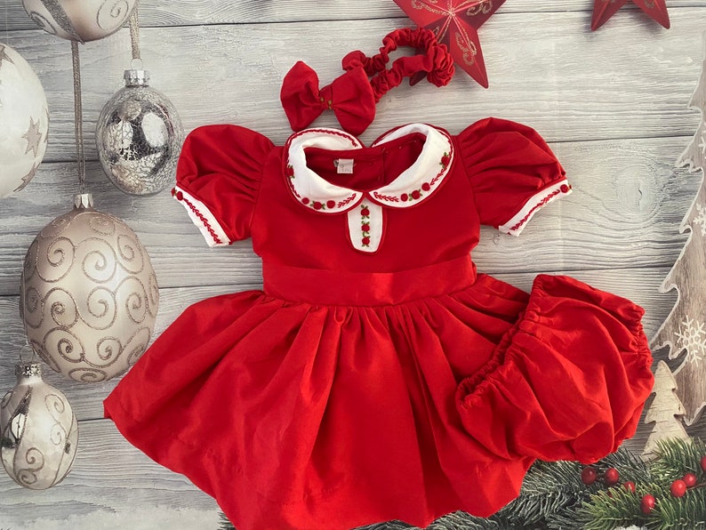 Smocked classic embroidered dress - HANDMADE IN USA 6-8WK TURNAROUND