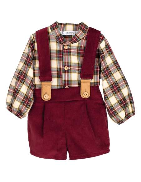 Calamaro tartan braced shorts set (ON ORDER - 14 DAY TURNAROUND)