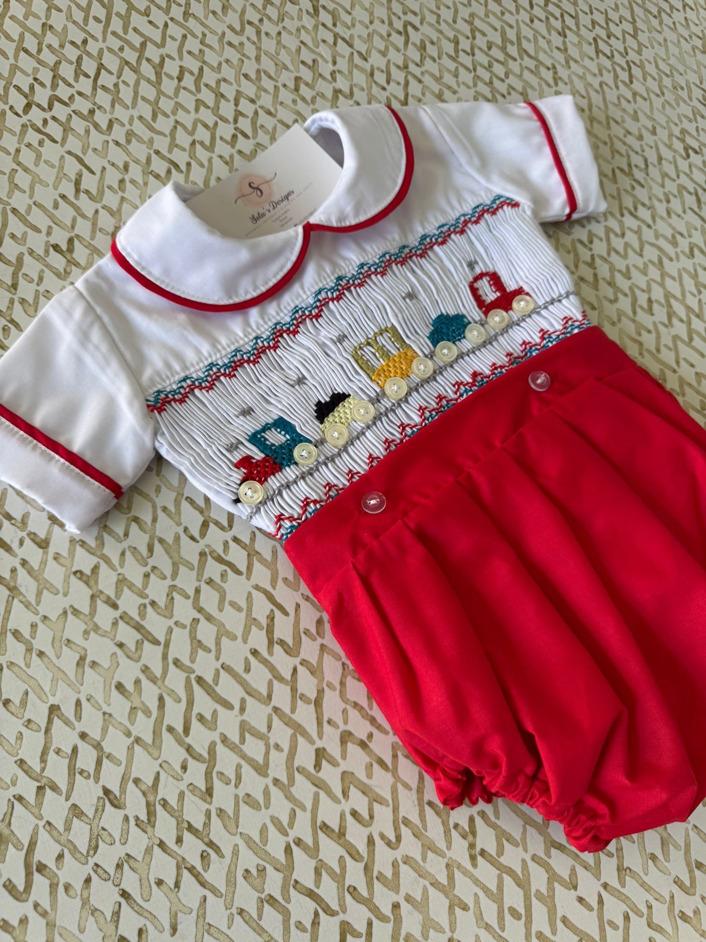 Smocked classic set - HANDMADE IN USA 6-8WK TURNAROUND