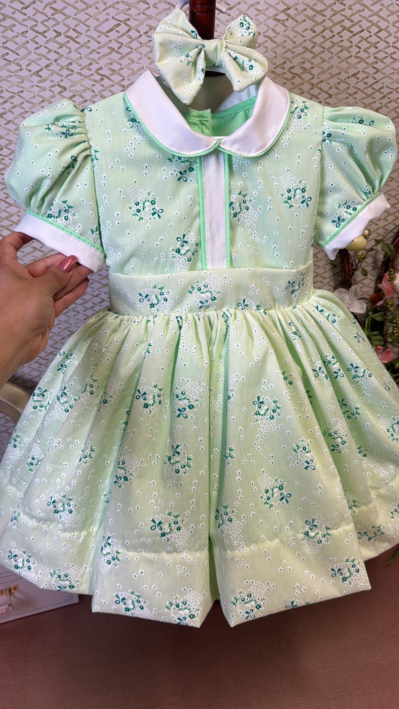 Smocked classic dress - HANDMADE IN USA 6-8WK TURNAROUND