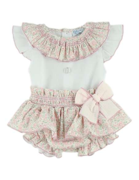 Dulce de Fresa floral skirted jam pants set - 10-14 DAYS TURNAROUND