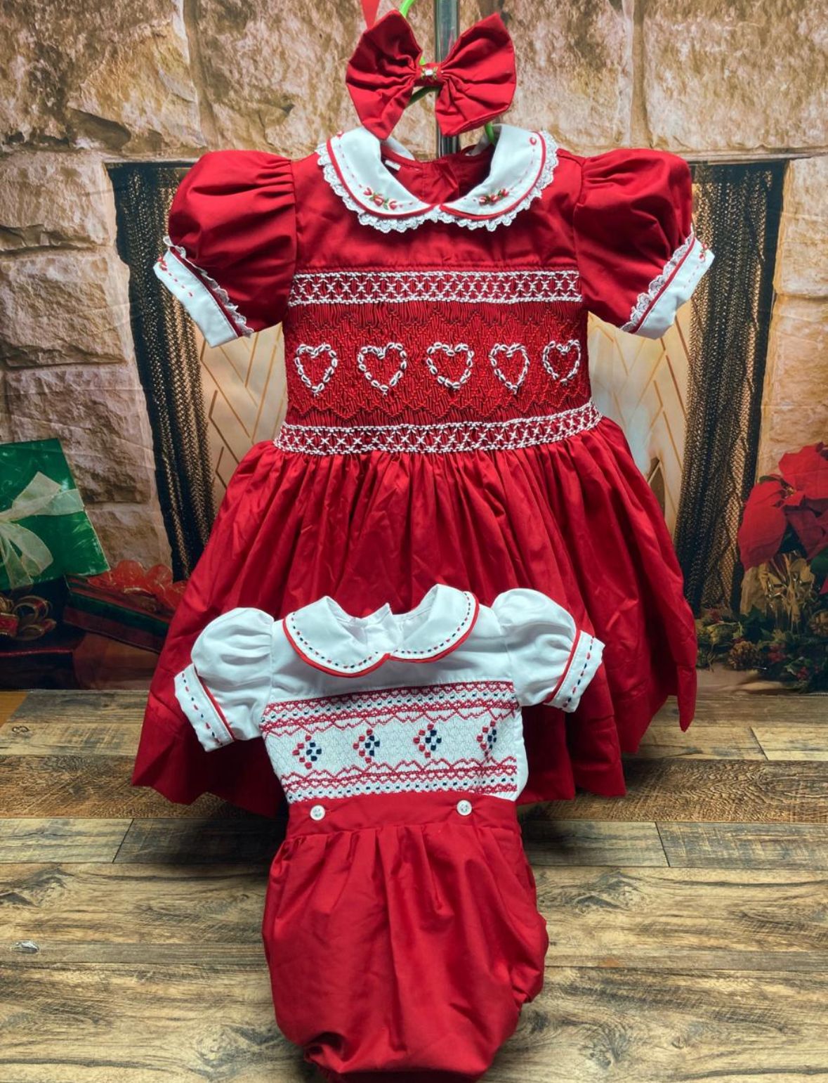 Smocked classic dress - HANDMADE IN USA 6-8WK TURNAROUND