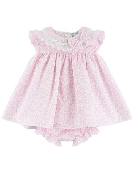 Dulce de Fresa pink ditsy dress set - 10-14 DAYS TURNAROUND