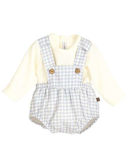 Calamaro celeste dungaree set (ON ORDER - 14 DAY TURNAROUND)