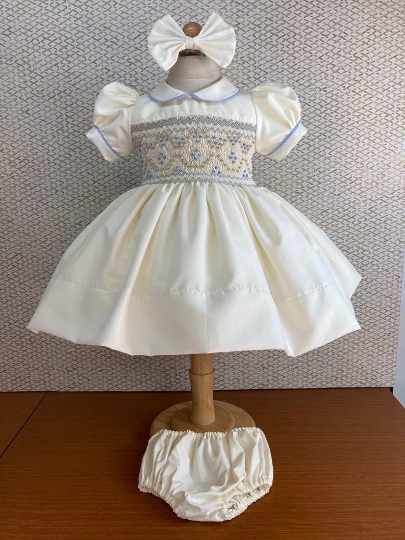 Smocked classic dress - HANDMADE IN USA 6-8WK TURNAROUND
