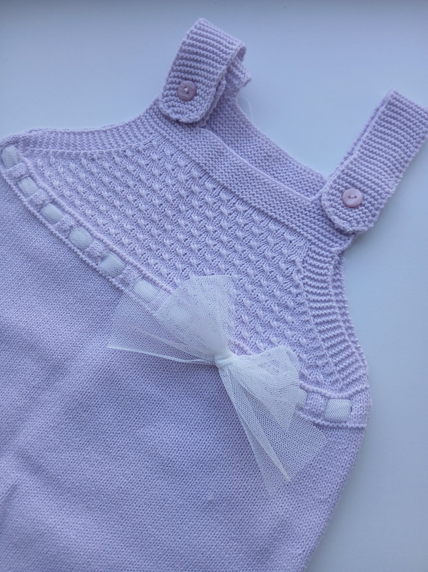 GRANLEI IN STOCK lilac bow dungarees