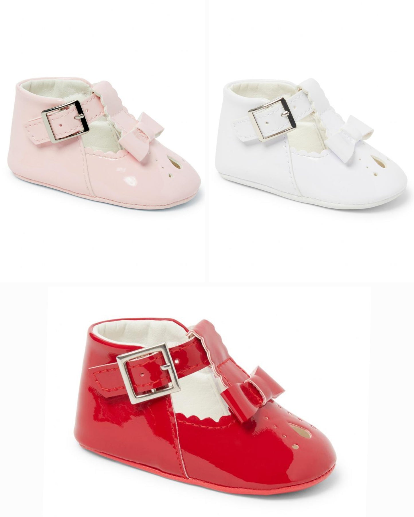 Sevva bow T-Bar soft sole pram shoes