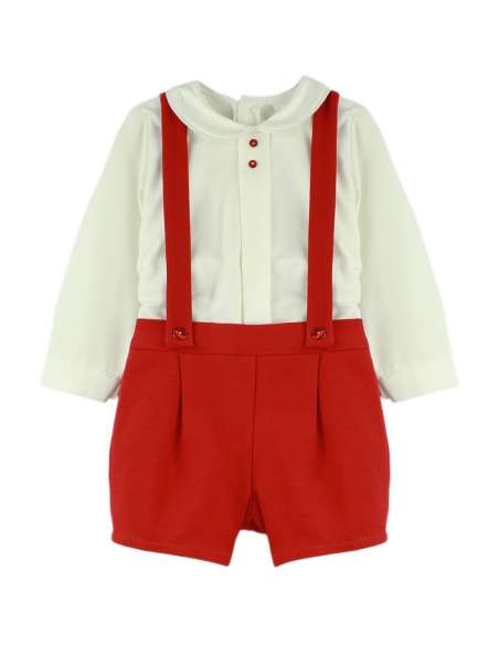Babyferr red suspender set - ON ORDER (2-3 weeks turnaround)