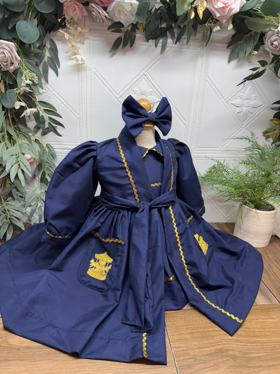Smocked satin pyjama set - HANDMADE IN USA 6-8WK TURNAROUND