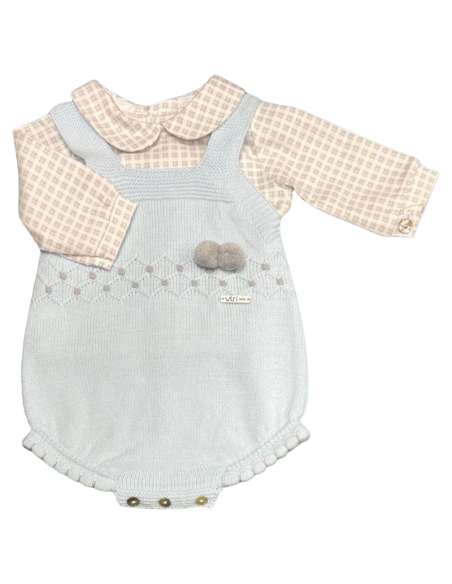 Visi check dungaree knit set - 2-3 weeks turnaround