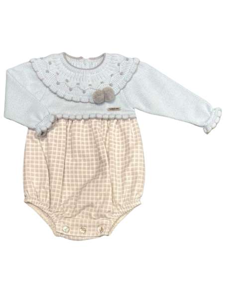 Visi check romper knit set - 2-3 weeks turnaround