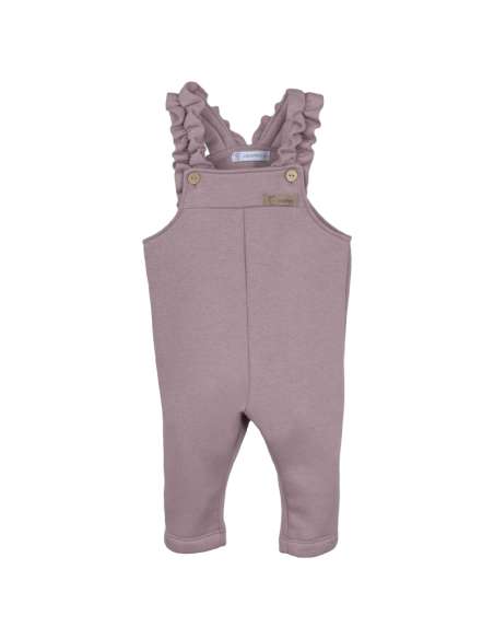 Calamaro mauve frilly dungarees - 2-3 weeks turnaround