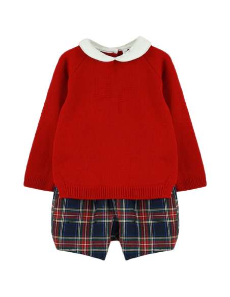 Babyferr red tartan shorts set - 2-3 weeks turnaround