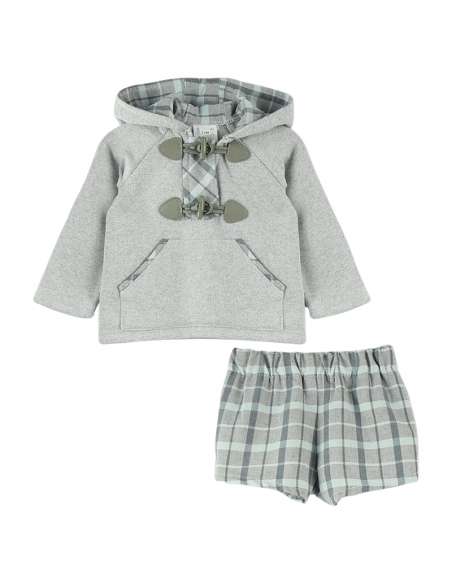 Babyferr grey tartan shorts set - 2-3 weeks turnaround