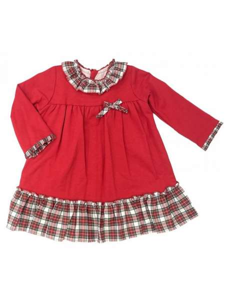 Babyferr red tartan frill dress - 2-3 weeks turnaround