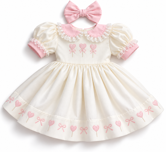 LPP VALENTINES COLLECTION - Lollipop smock dress (DELIVERY JANUARY)