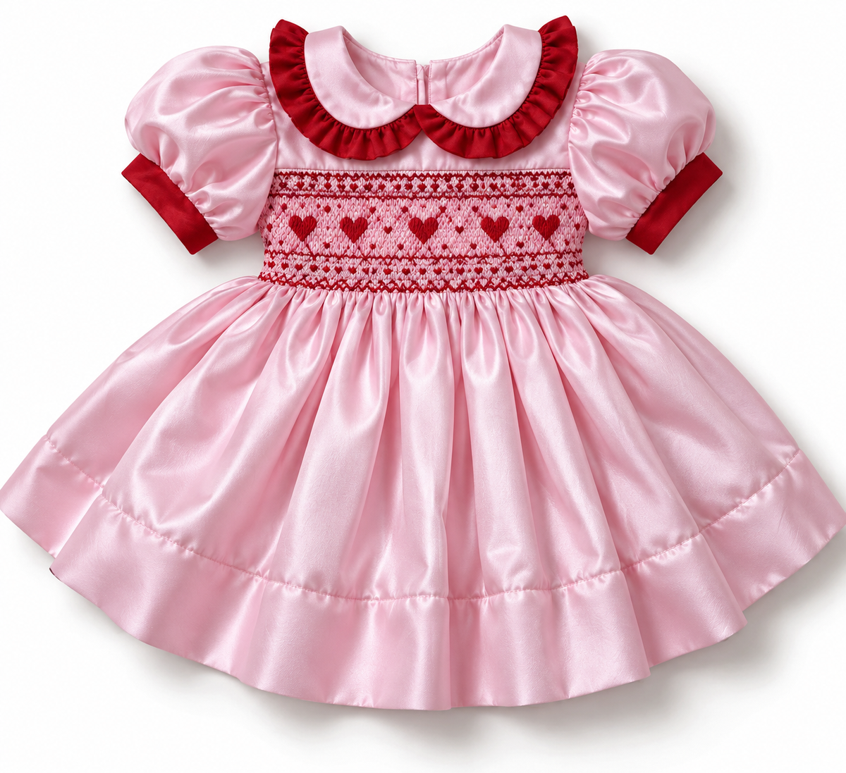 LPP VALENTINES COLLECTION - Candyland satin smock dress (DELIVERY JANUARY)